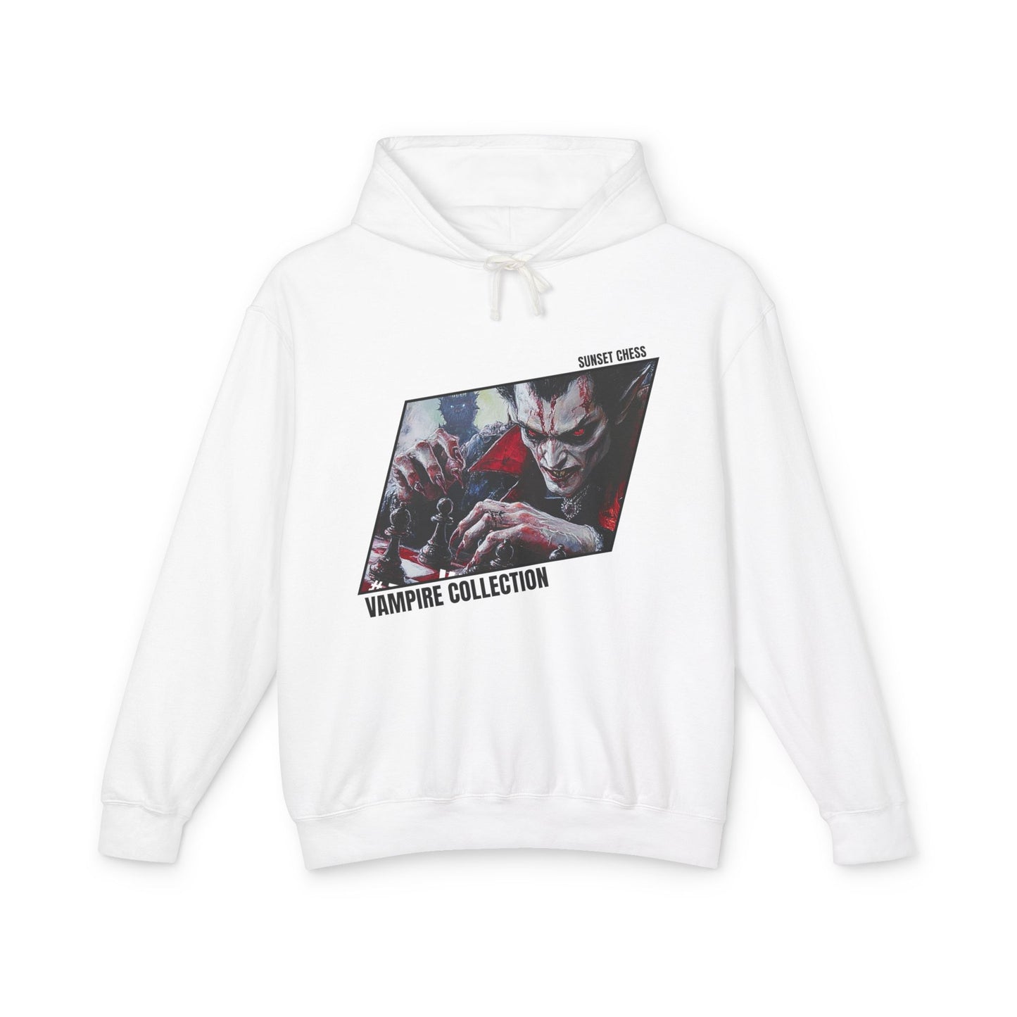 Vampire at War - White Chess Hoodie