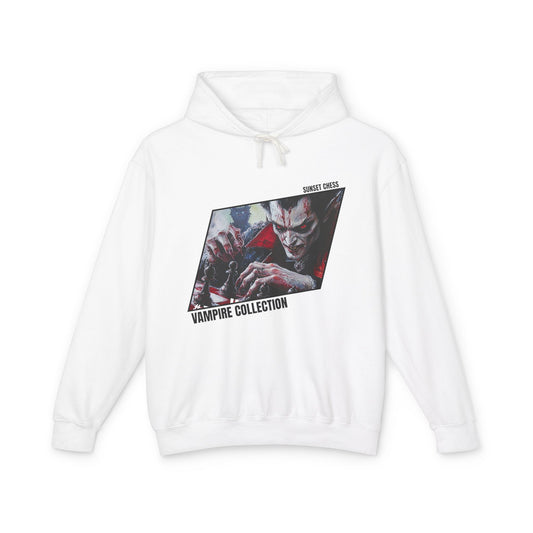 Vampire at War - White Chess Hoodie