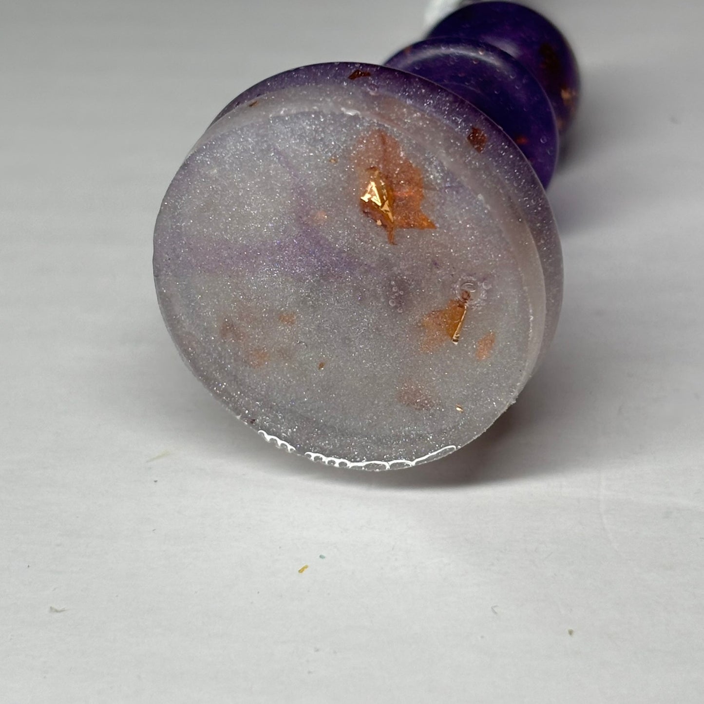 Purple Royal Bishop - Handmade Resin Chess Necklace