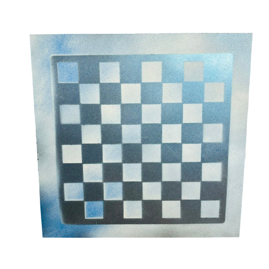 Metallic Blue - Painted Chess Board