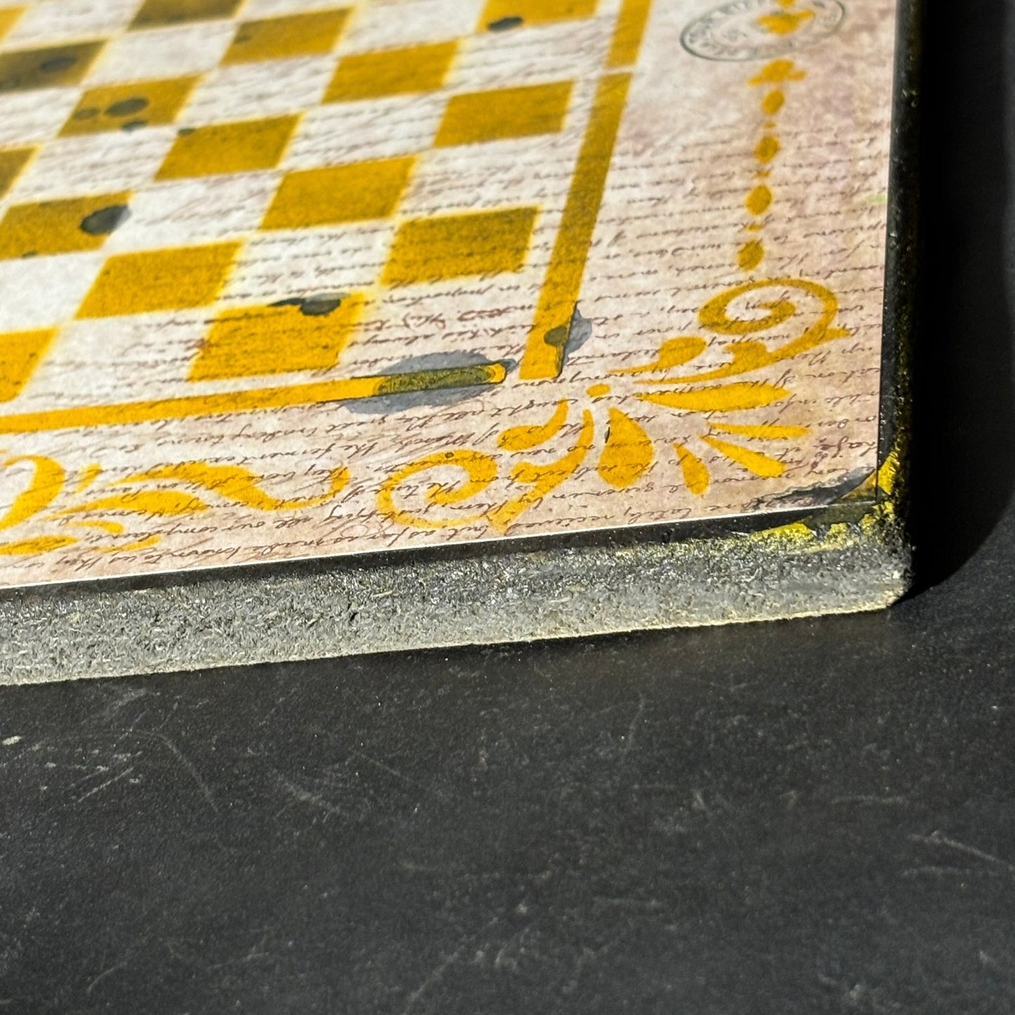 Yellow Writings - Scrapbook Chess Board