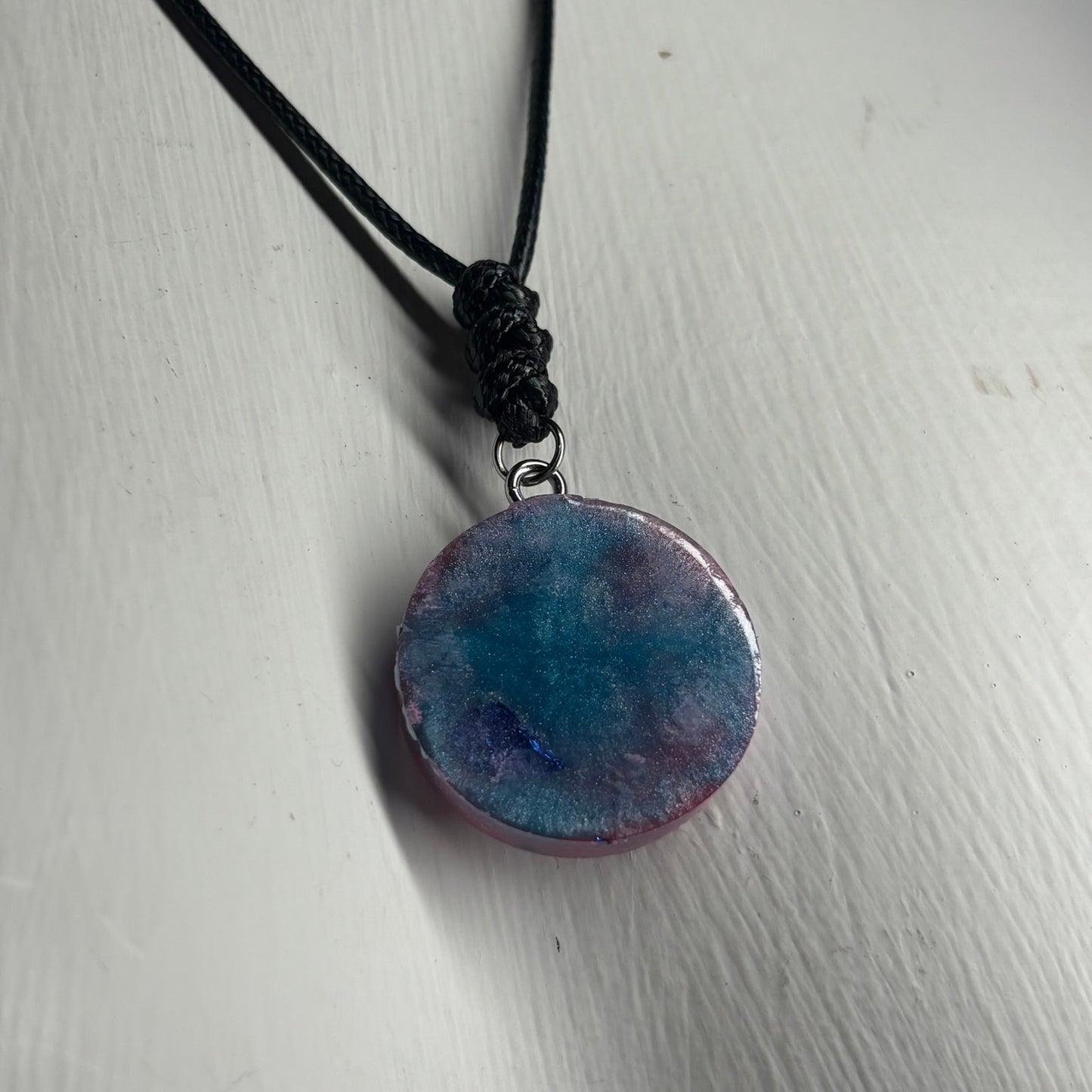 Cotton Candy Pink Bishop - Handmade Resin Chess Necklace