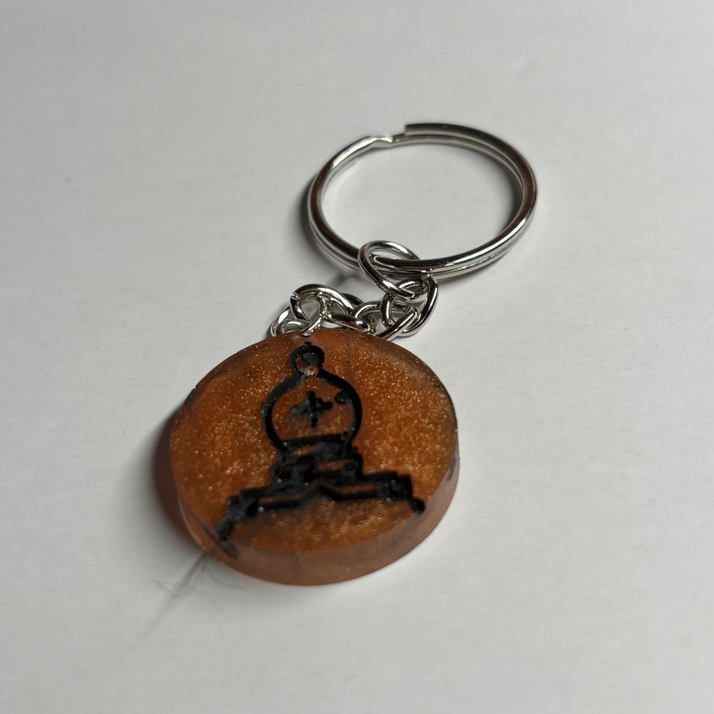 Rustic Bishop - Handmade Resin Keychain