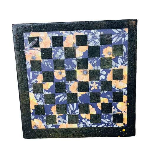 Yellow Flowers - Scrapbook Chess Board