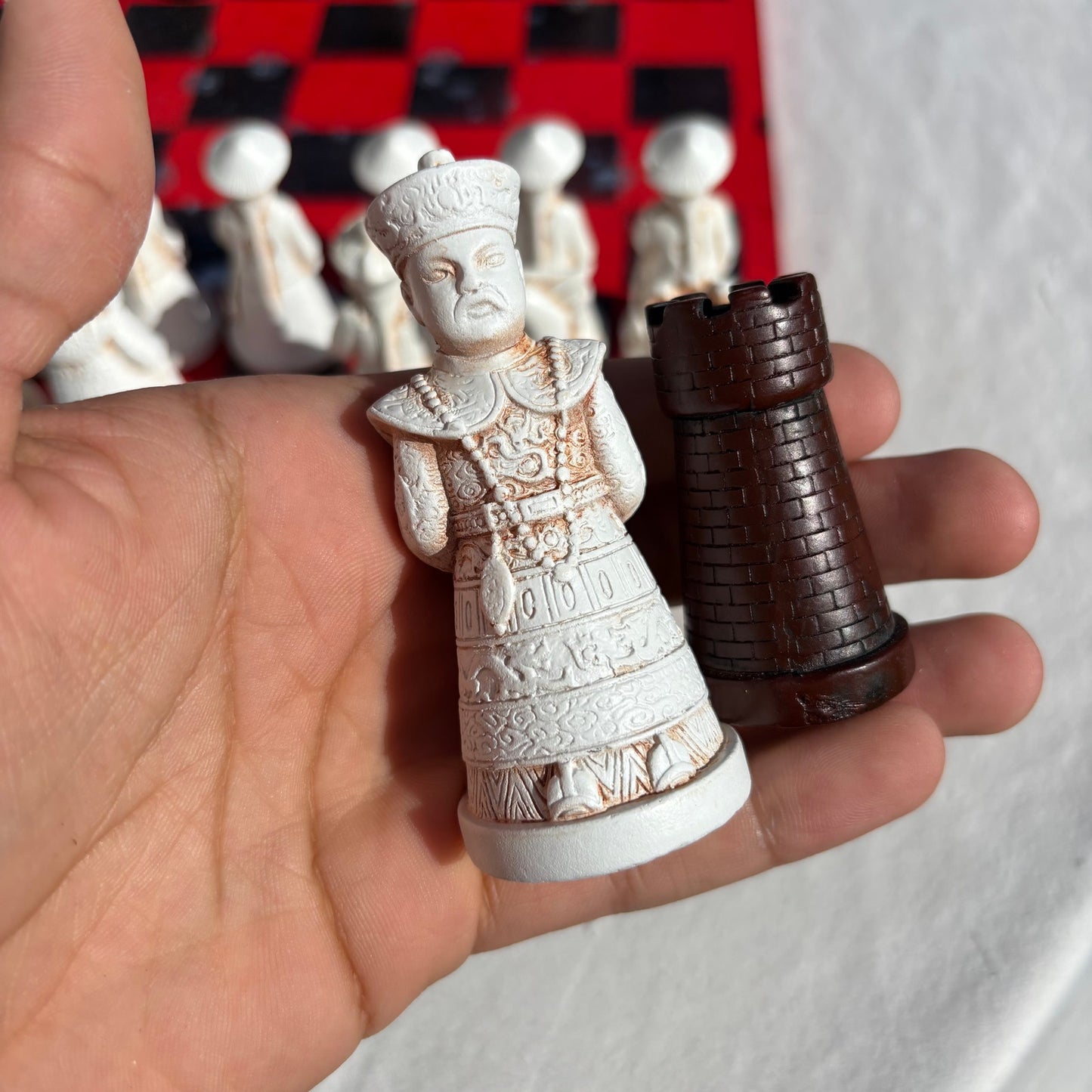 Candy Red & Black - Chinese Edition Chess Set