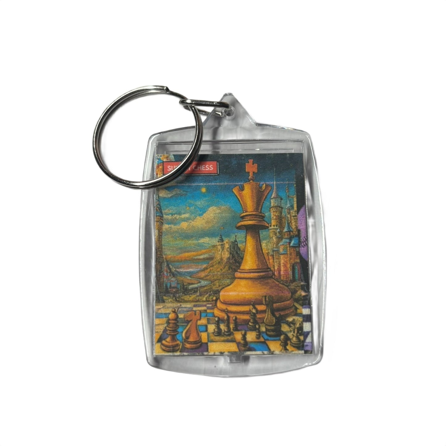 The Giant - Chess  Photo Keychain