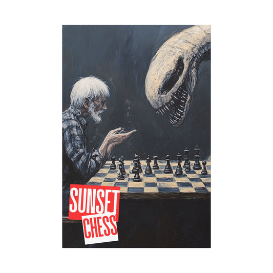 Beast Vs Man - Canvas Chess Print 40"x60"