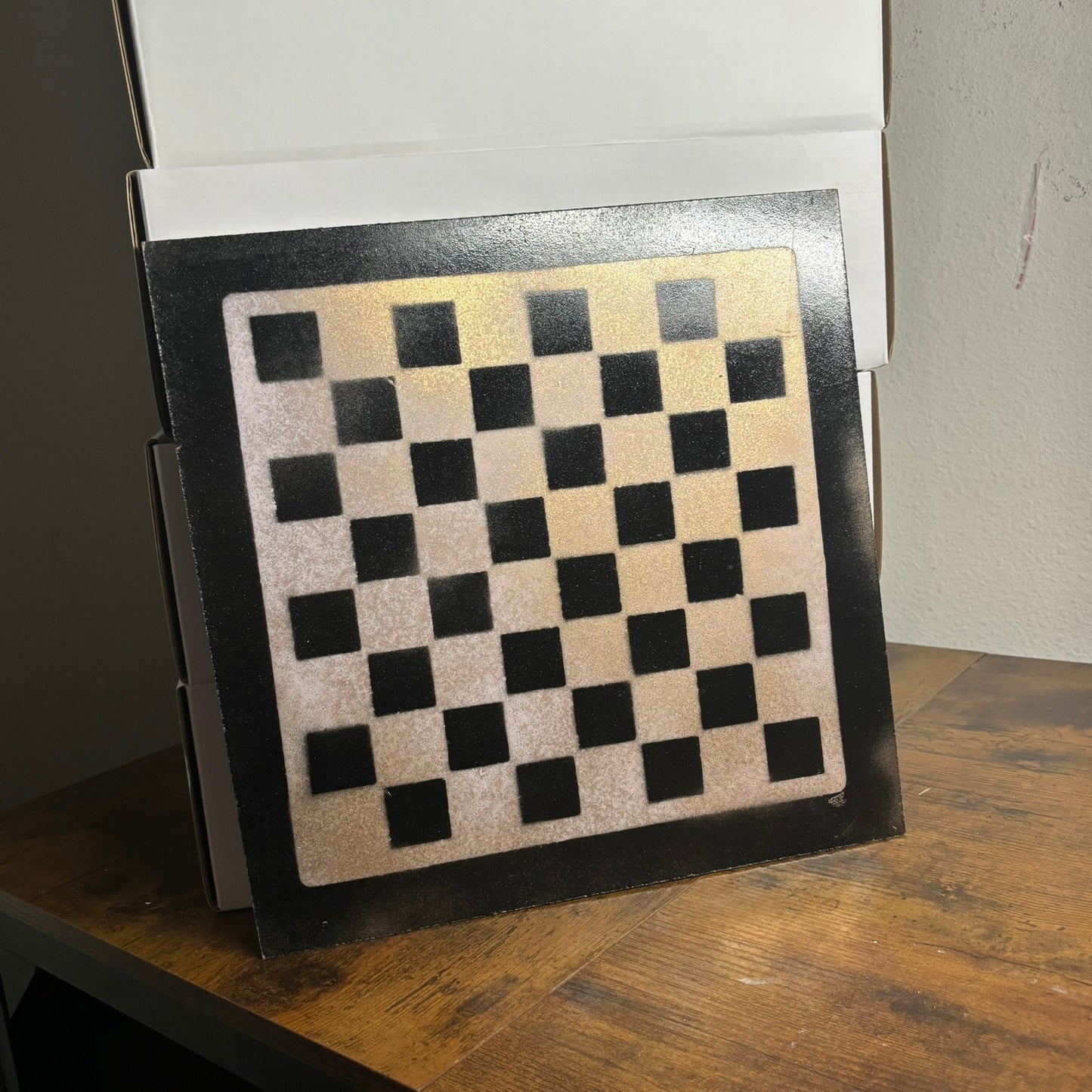 Simple Brown - Painted Chess Board