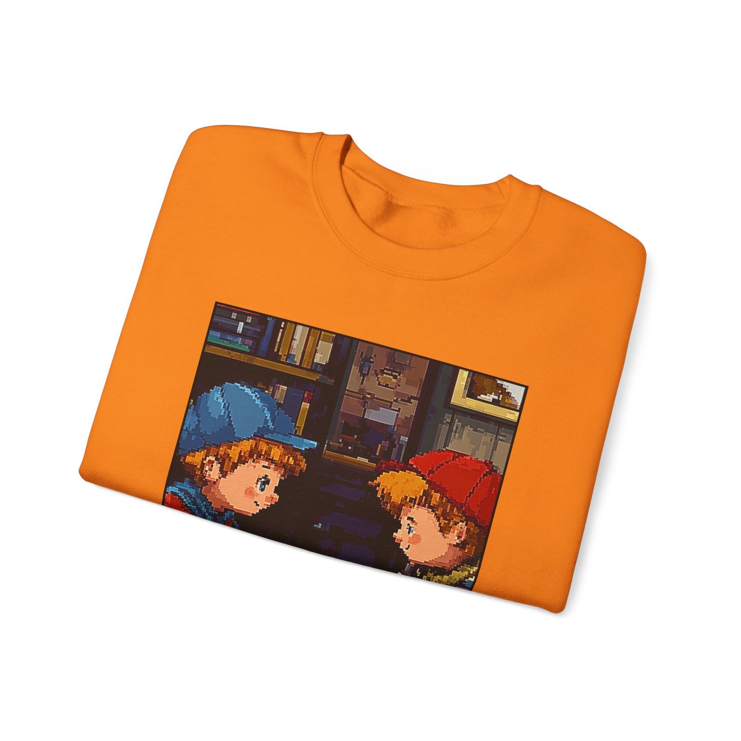 Pixel Brothers - Orange Chess Crewneck Sweater