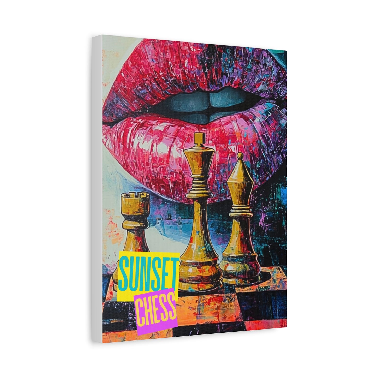 Mind Games - Canvas Chess Print 12"x16"