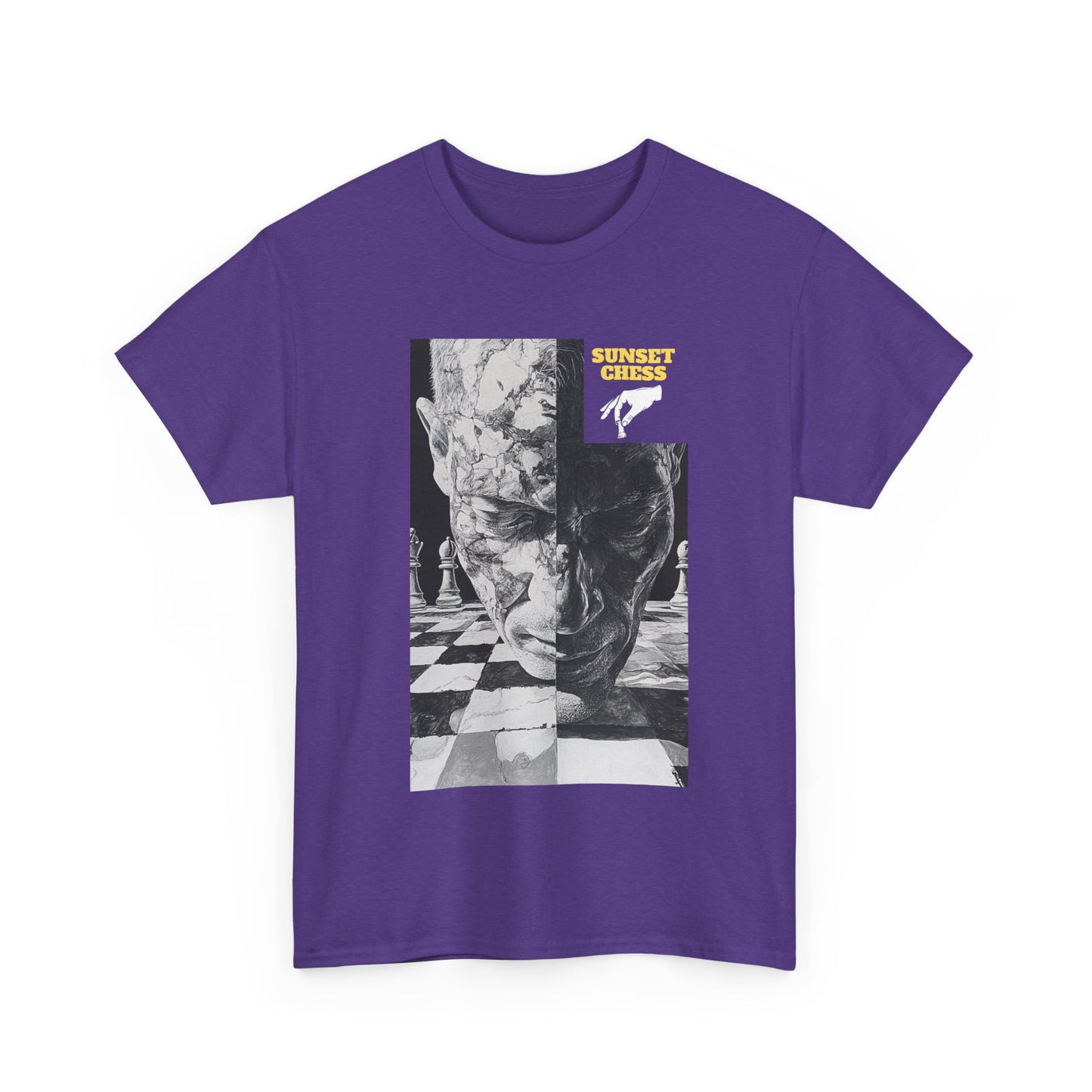 Stone Thinker - Purple Chess T Shirt