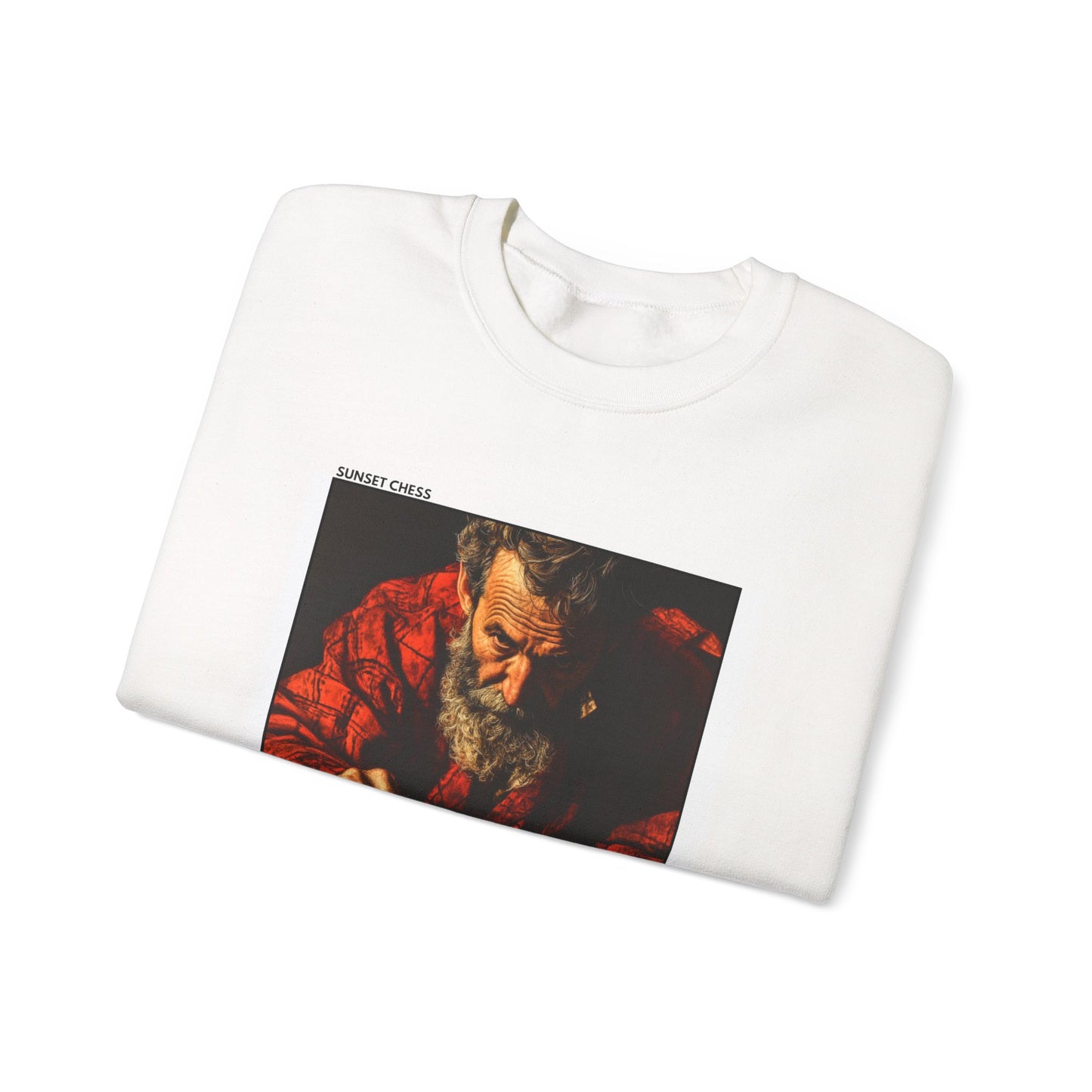 Nico The Grandmaster - White Chess Crewneck Sweater