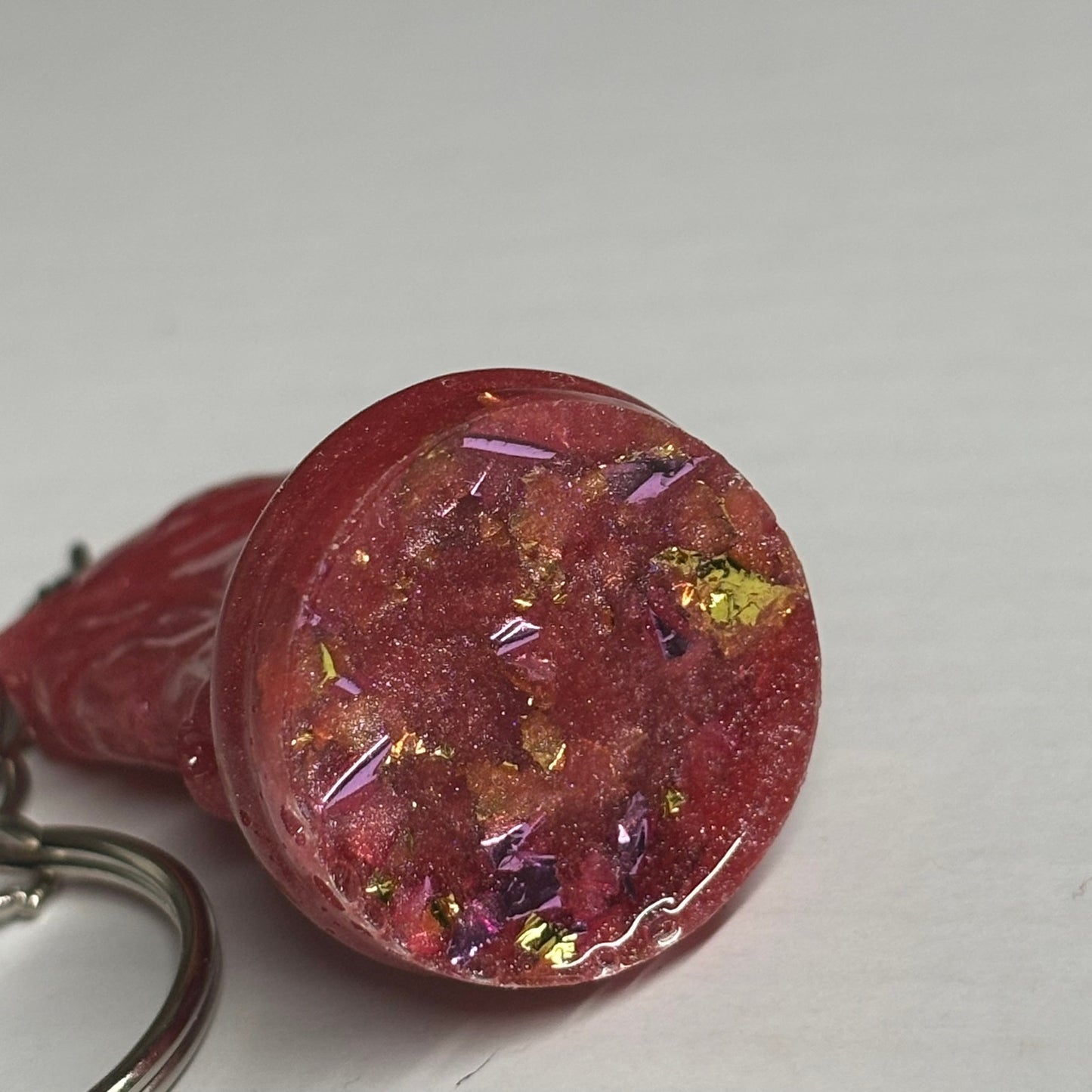 Solid Pink Knight - Handmade Resin Keychain