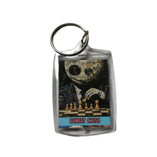 Moon Neck - Chess  Photo Keychain