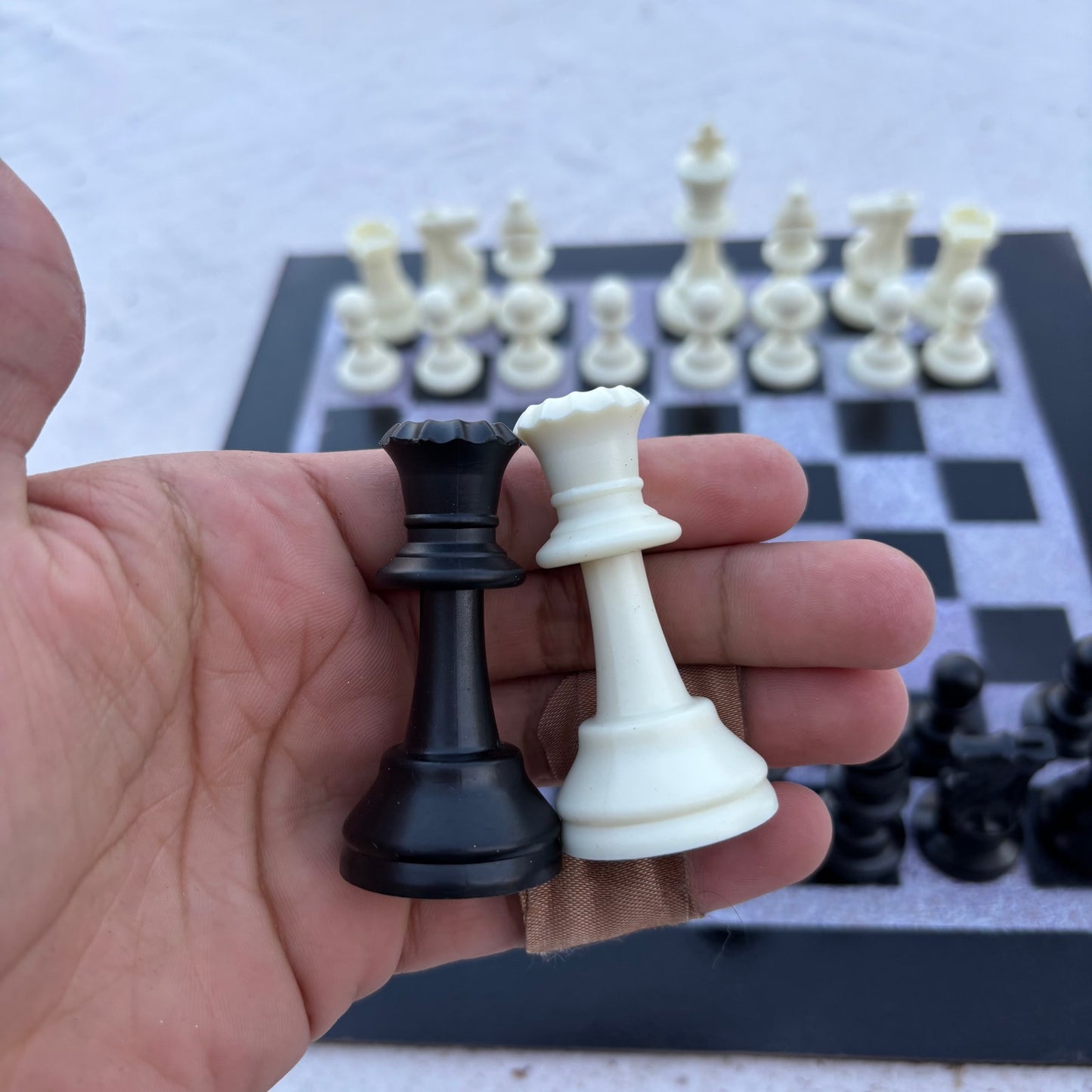 Purple Mist - Painted Chess Set