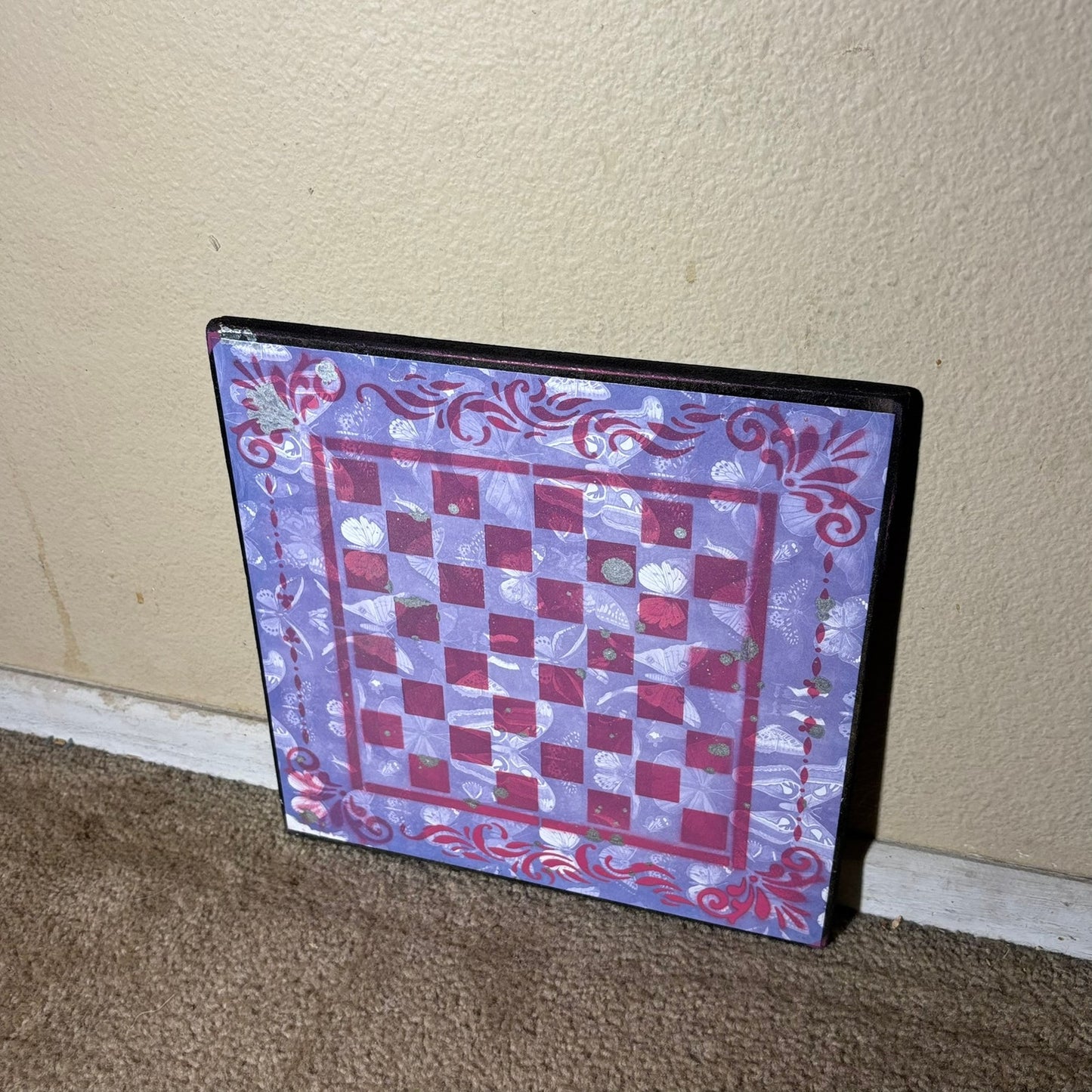 Lavish Purple - Scrapbook Chess Board