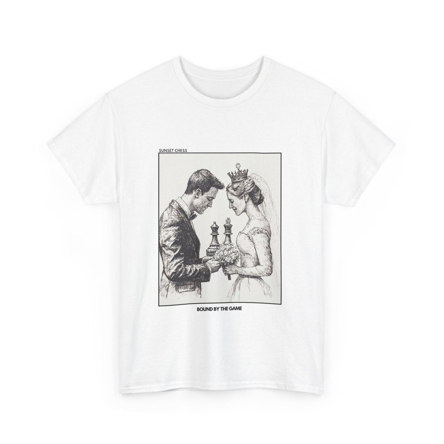 Bound By The Game - White Chess T Shirt