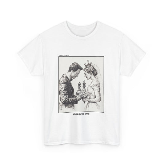 Bound By The Game - White Chess T Shirt