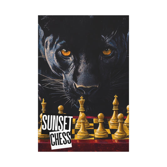 Black Panther - Canvas Chess Print 40"x60"