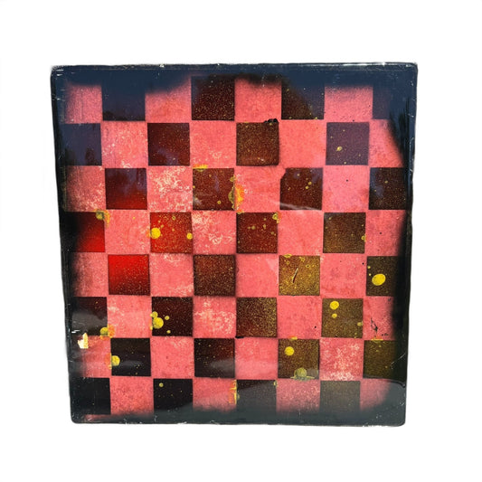 Vibrant Red - Resin Coated Chess Board