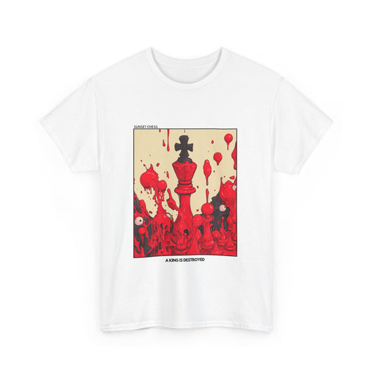 Destroyed King - White Chess T Shirt