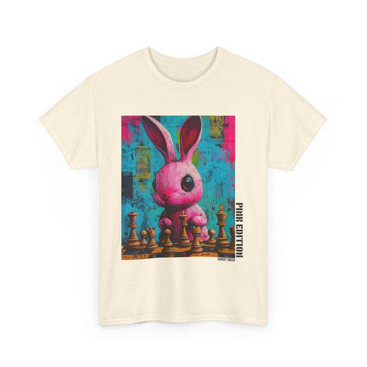 Pink Rabbit - Tan Chess T Shirt