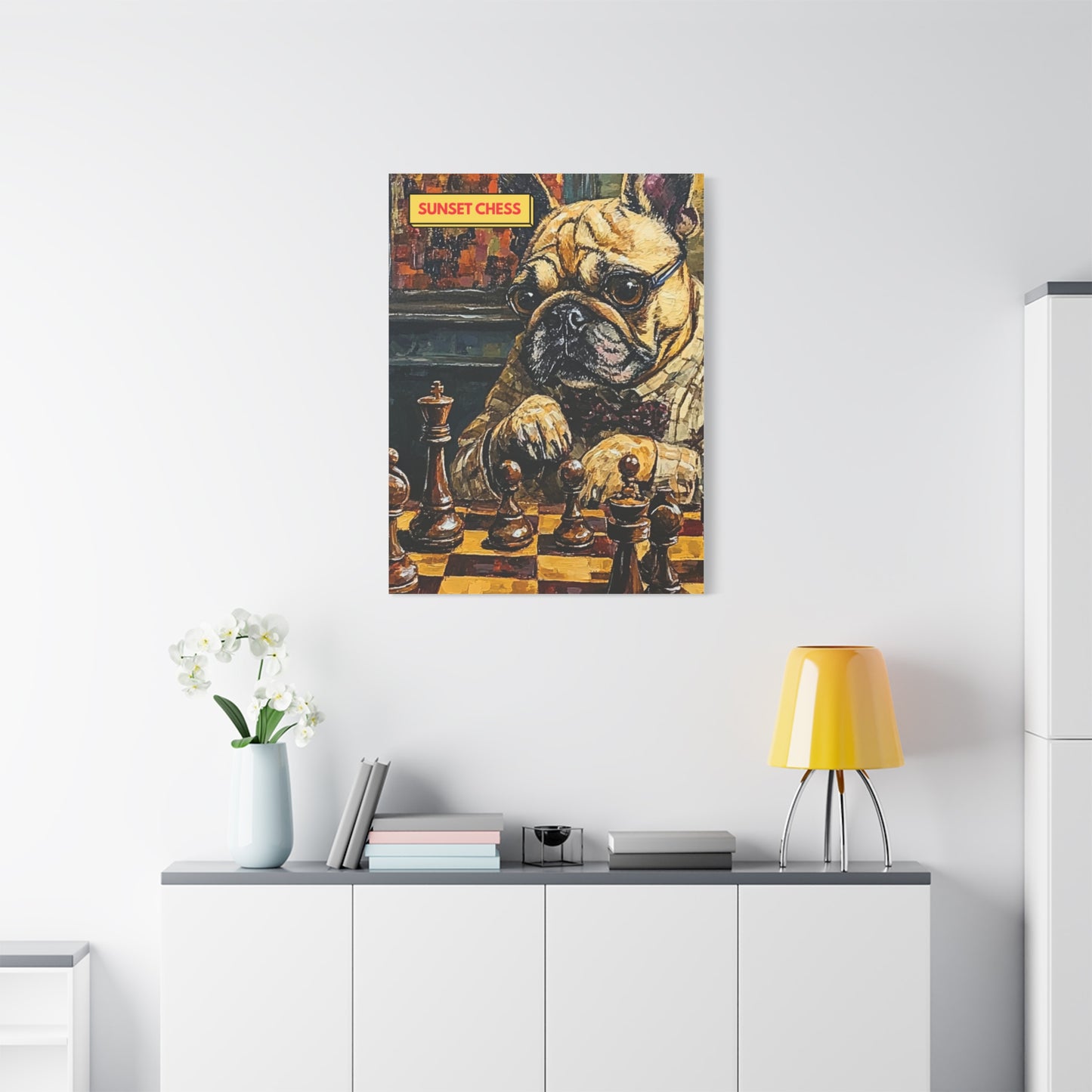 The Big Dog - Canvas Chess Print 30"x40"