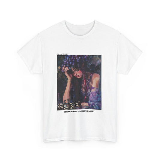 Copy Purple Woman - White Chess T Shirt