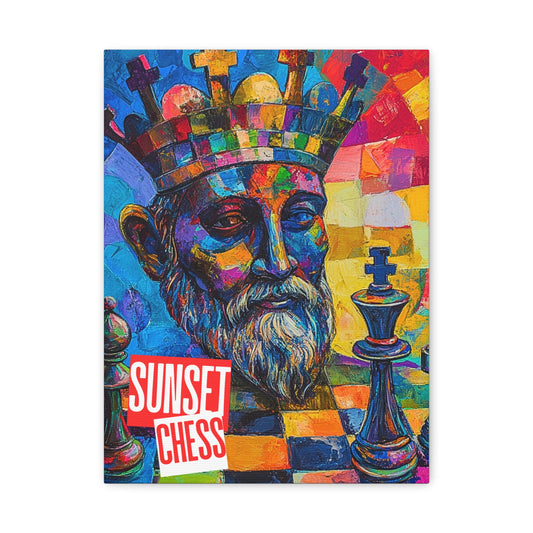 Distraught With Color - Canvas Chess Print 12"x16"