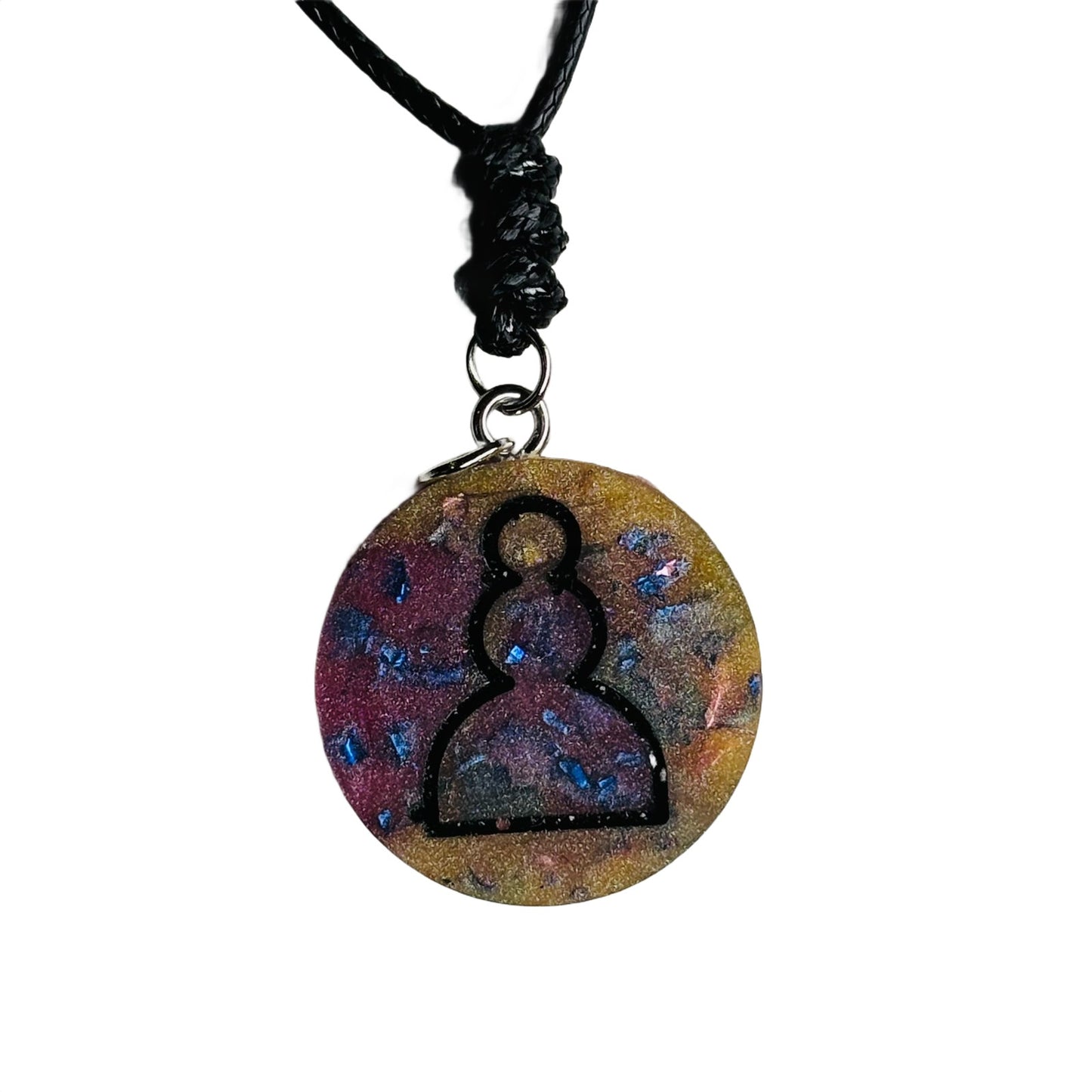 Royal Pink Pawn - Handmade Resin Chess Necklace