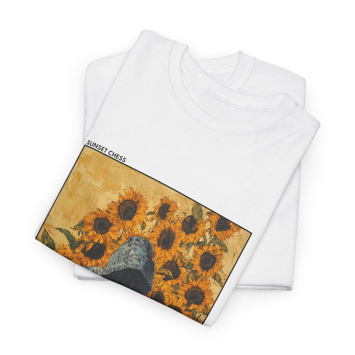 Sunflower Man - White Chess T Shirt