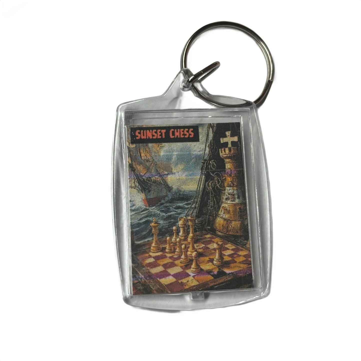 Seaside - Chess  Photo Keychain