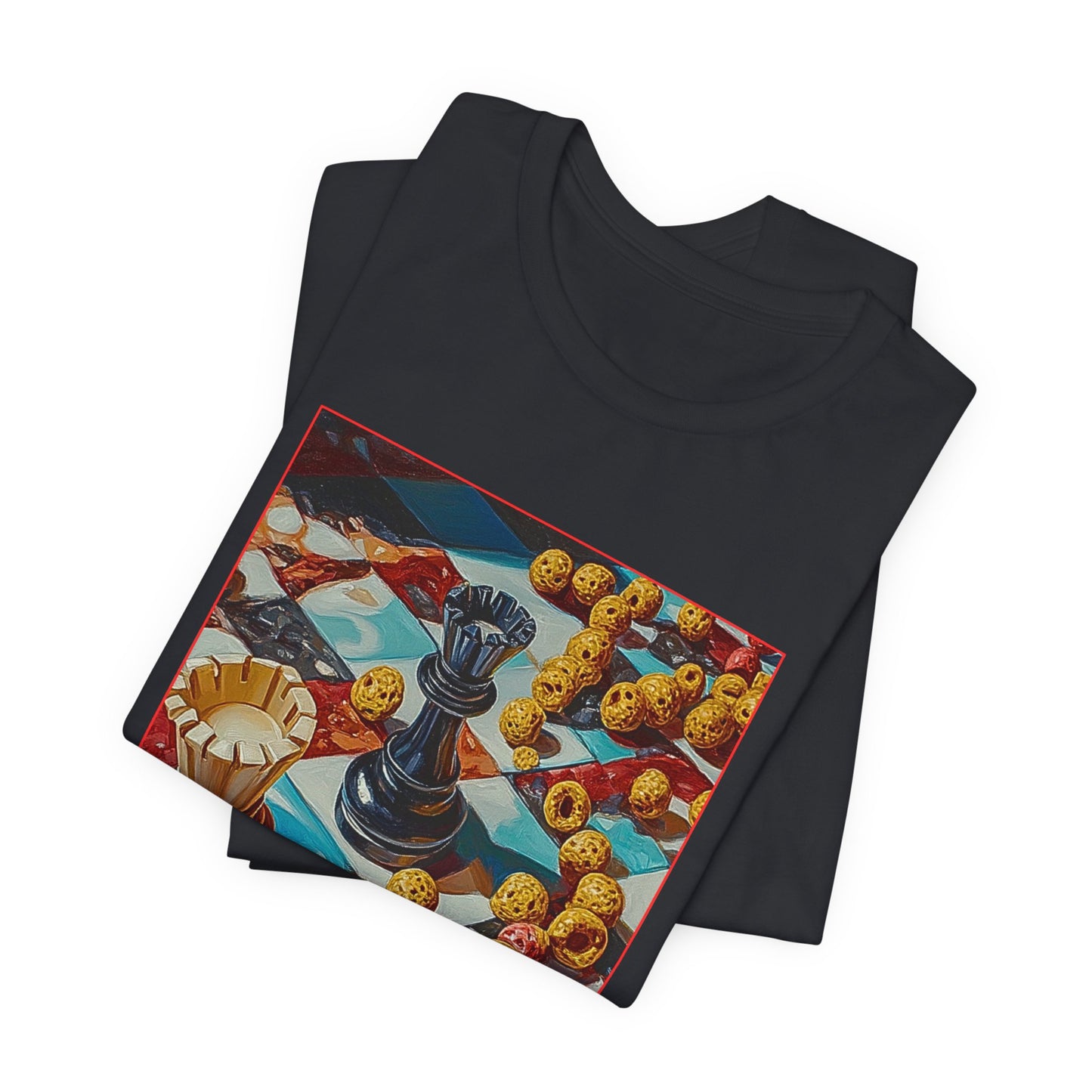 Cereal Droppage - Black Chess T Shirt