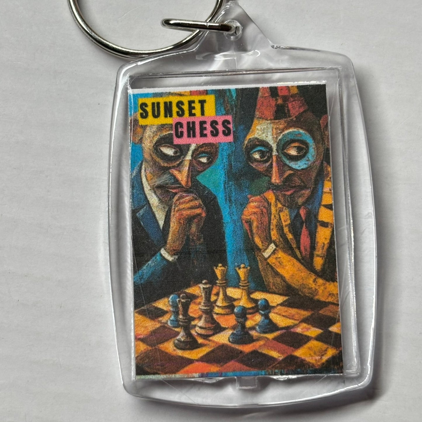 Giggles - Chess  Photo Keychain