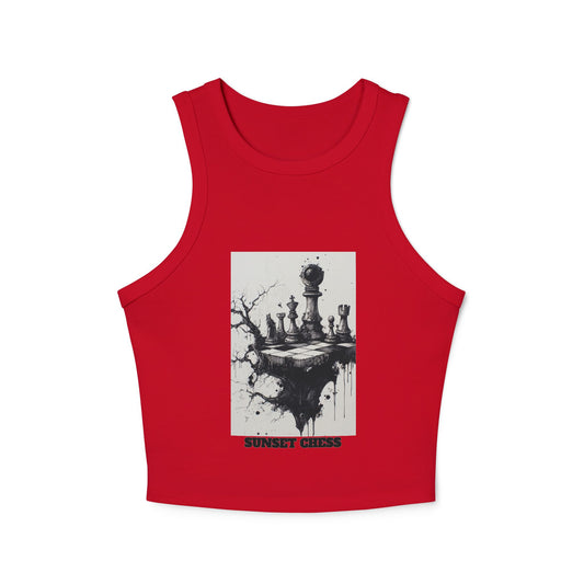 Work Of Art - Women's Red Chess Tank Top