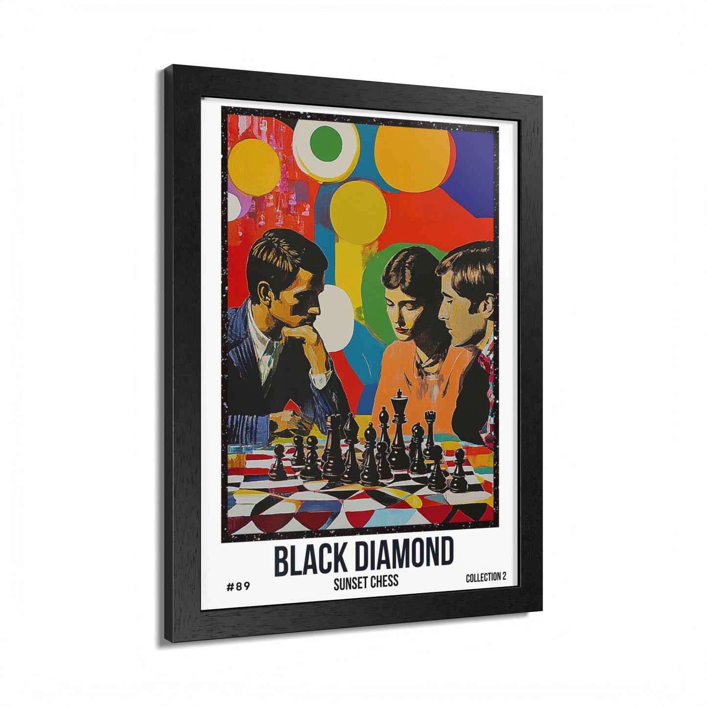 Black Diamond - Collection 2 Card #89 - Sunset Card Poster Framed 12"x16"