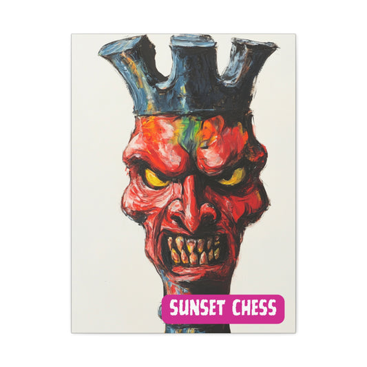 Evil Rook - Canvas Chess Print 24"x32"