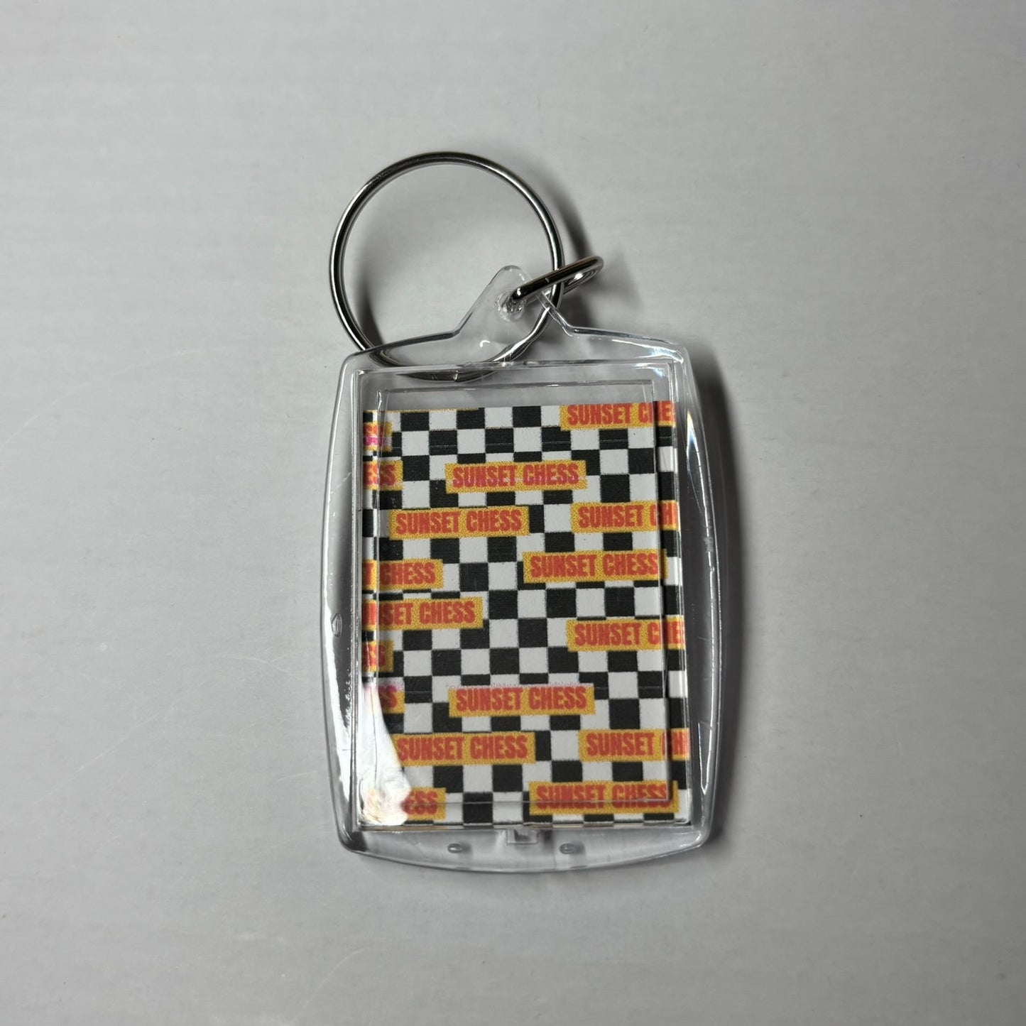 Bubble Woman - Sunset Chess Photo Keychain