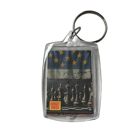 Flag - Chess  Photo Keychain