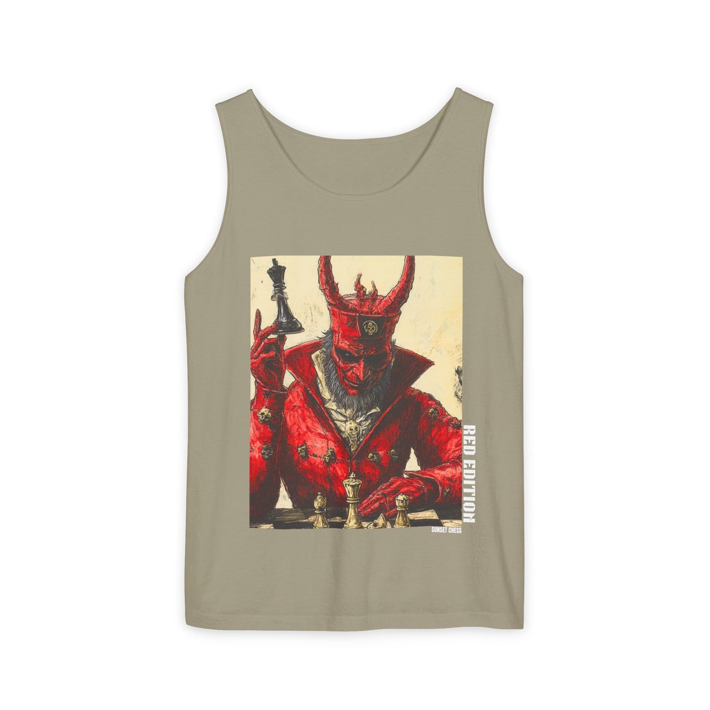 Temptations of Chess - Army Green Tank Top