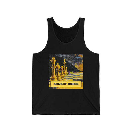Golden Chess - Black Tank Top