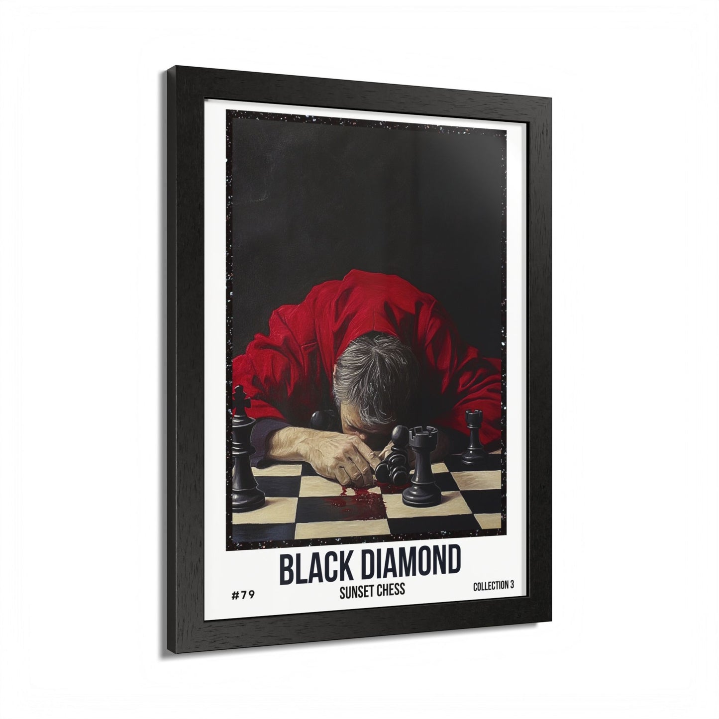 Black Diamond - Collection 3 Card #79 - Sunset Card Poster Framed 12"x16"