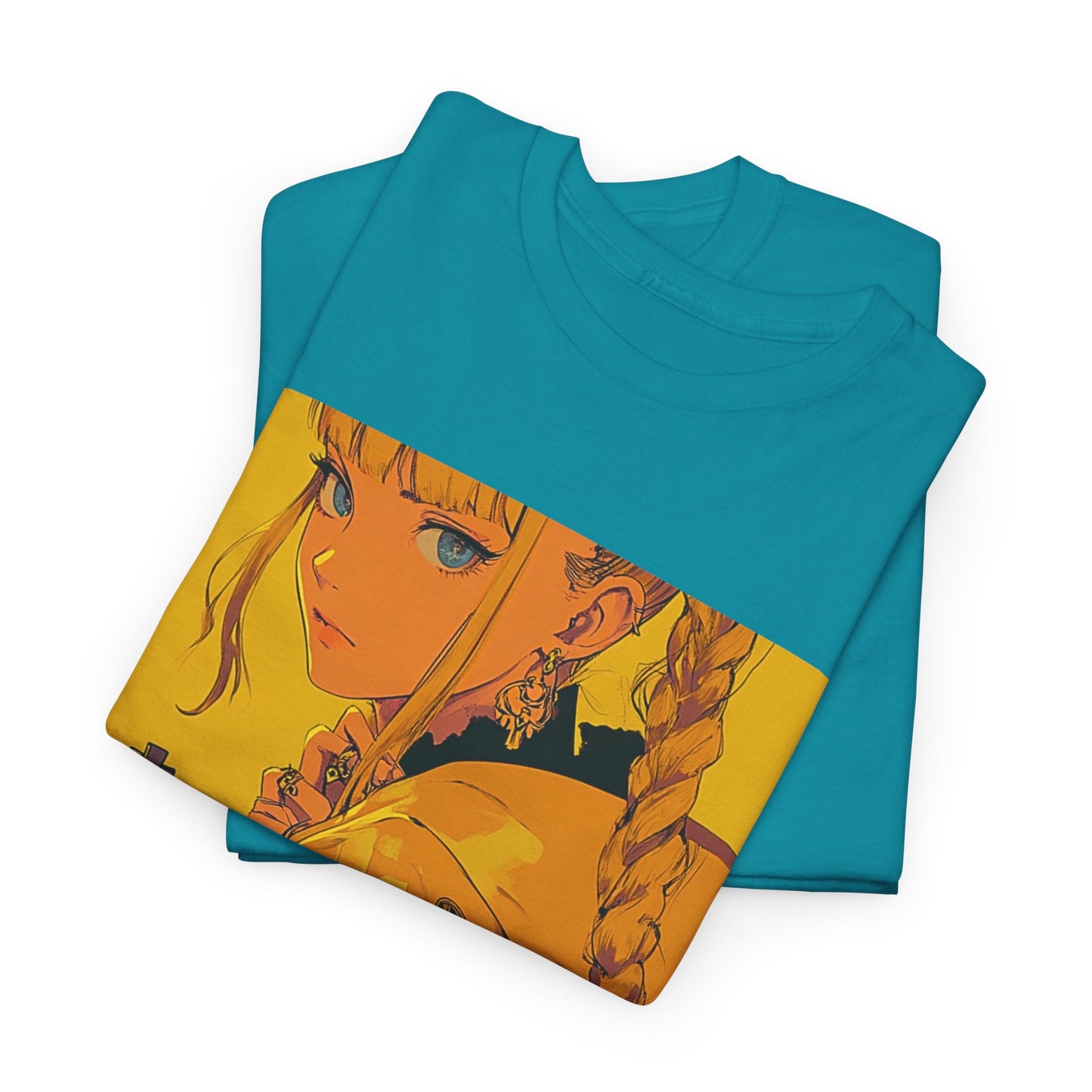 Anime Vibes - Tropical Blue Chess T Shirt