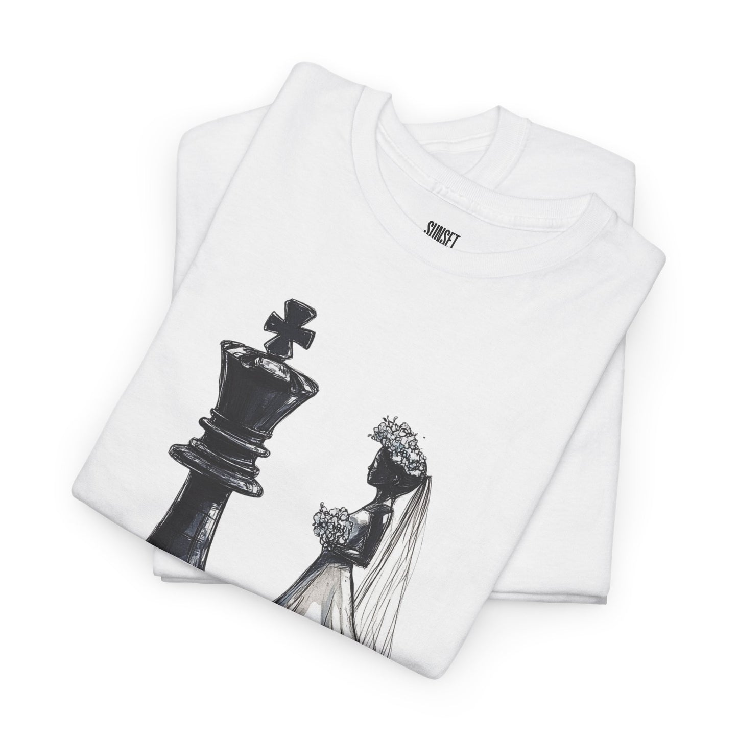 Married to the Game - Unisex Heavy Cotton Chess Tee