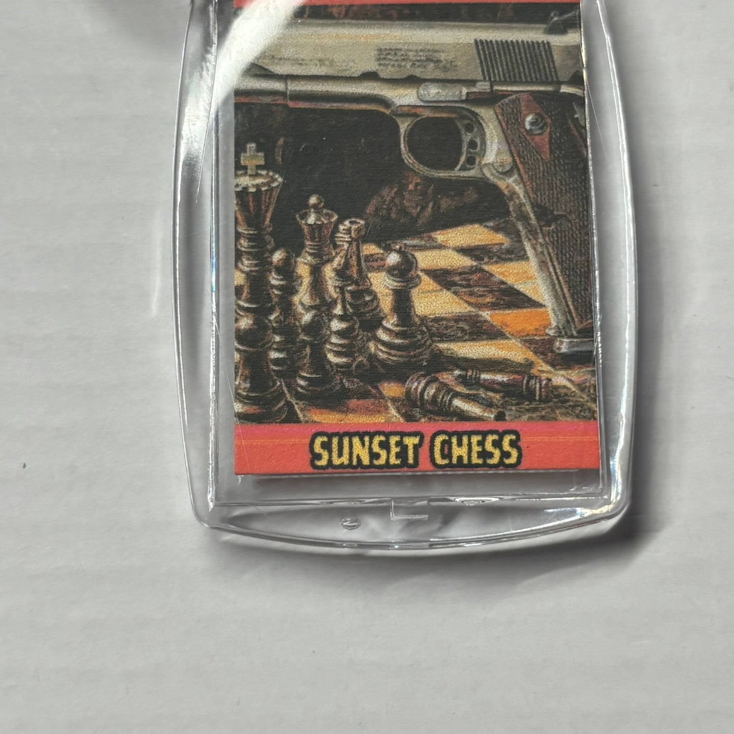 Strapped - Chess  Photo Keychain