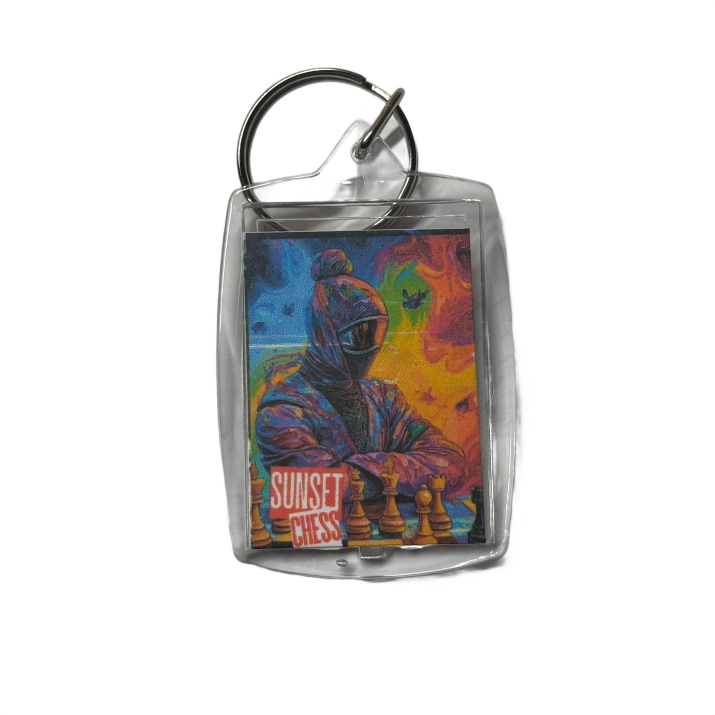 Cool Ninja - Chess  Photo Keychain