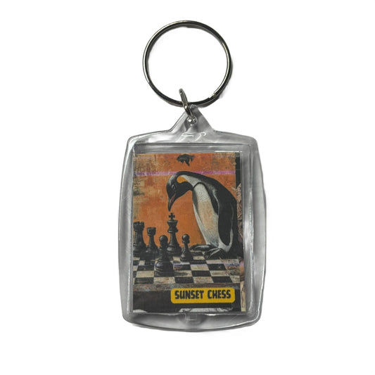 Solo Penguin - Chess  Photo Keychain