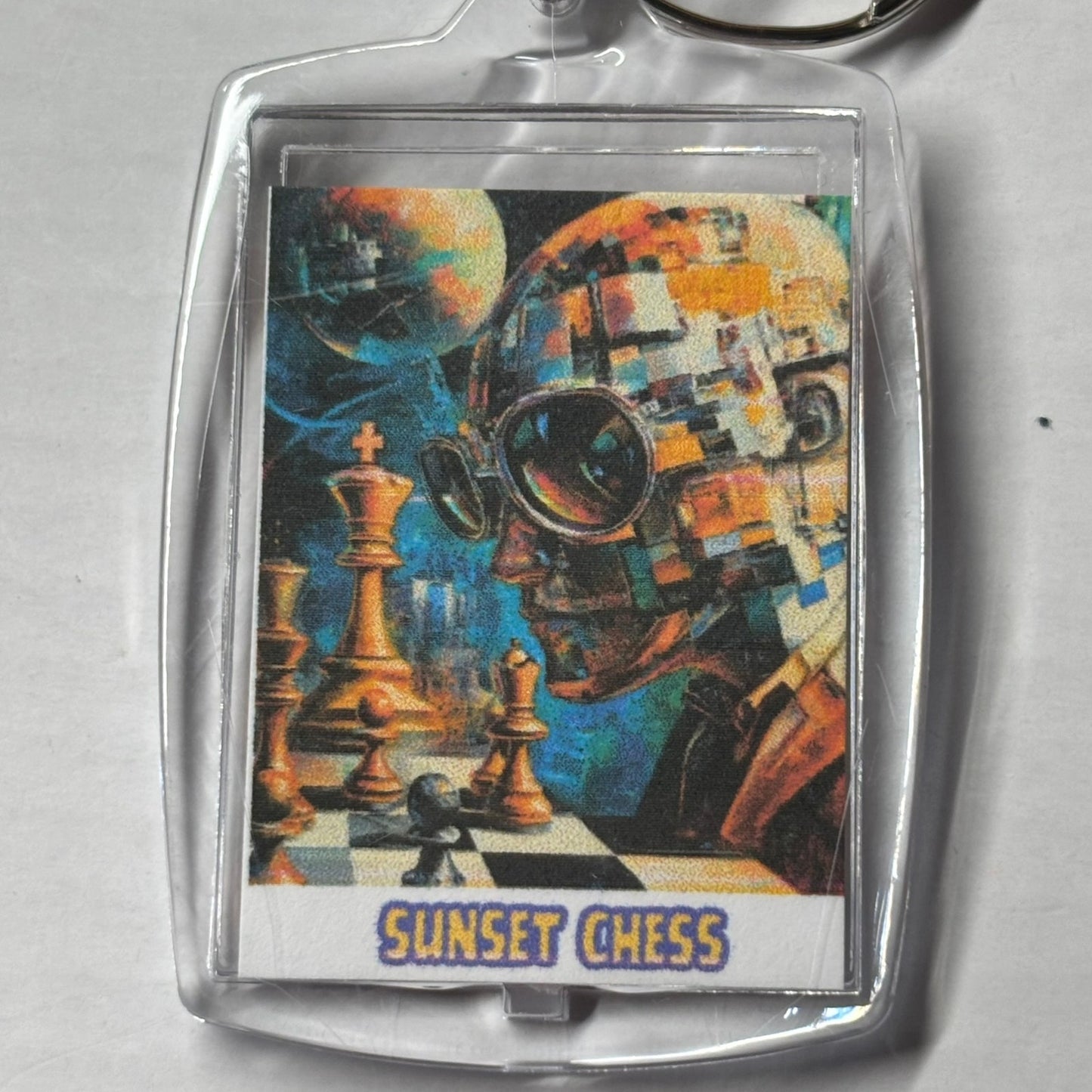 Puzzle Man - Chess  Photo Keychain