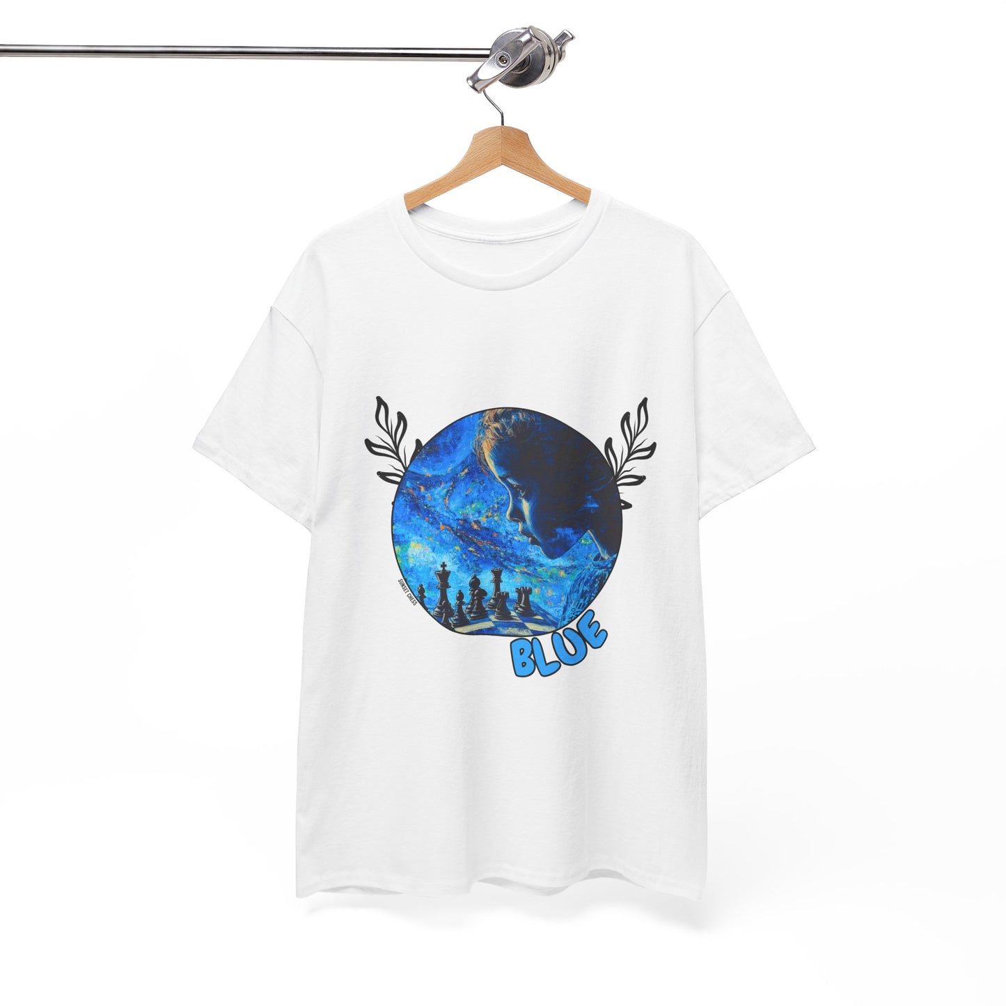 Blue Mist Chess -  White T Shirt
