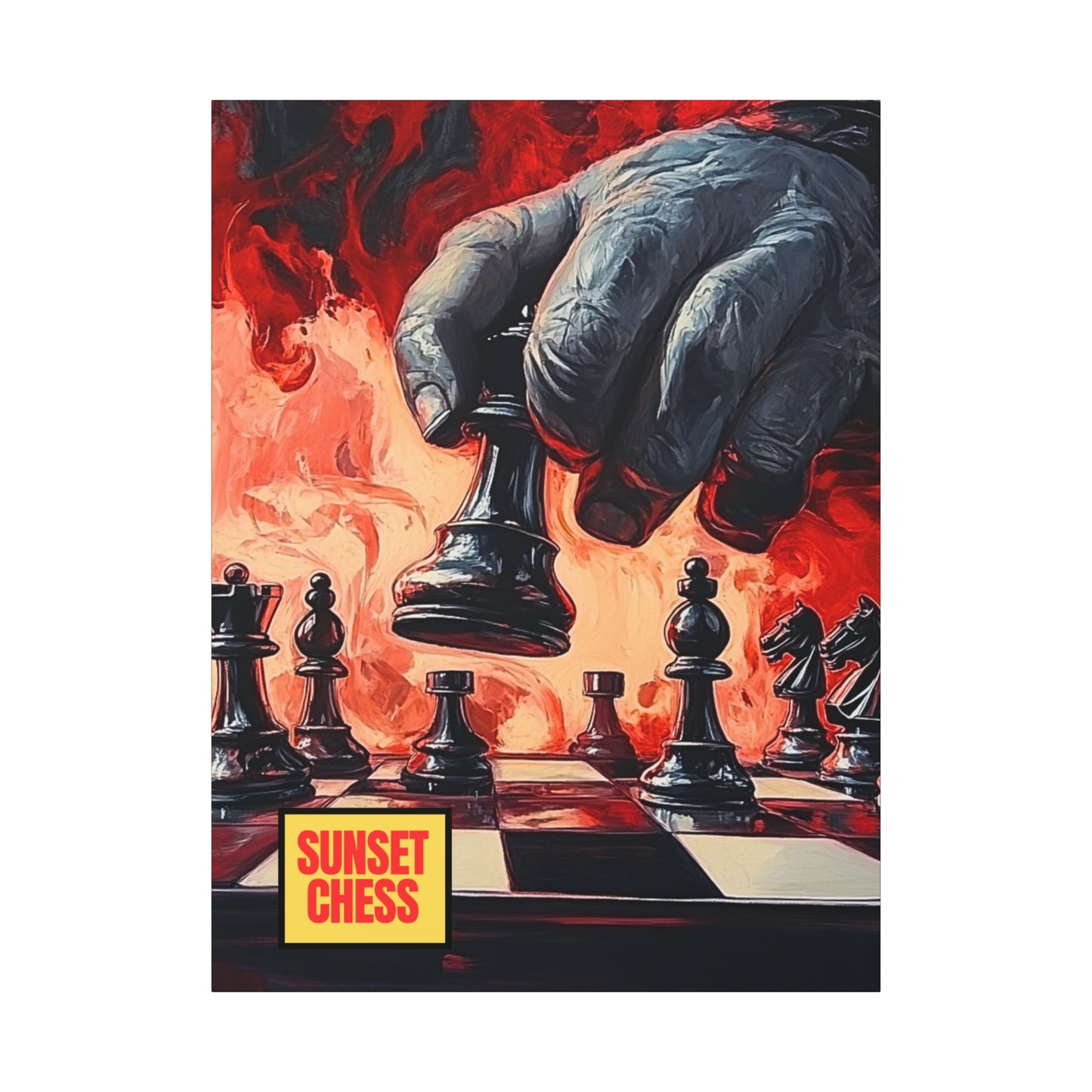 Amidst The Chaos - Canvas Chess Print 36"x48"